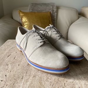 Two by Vince Camuto Grey Suede Leather Oxford New